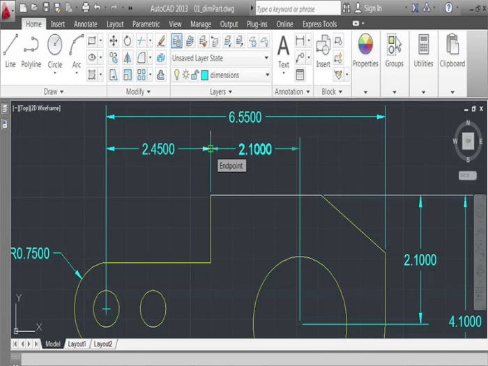 do-khoang-cach-autocad