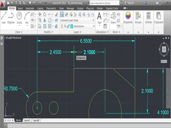 do-khoang-cach-autocad