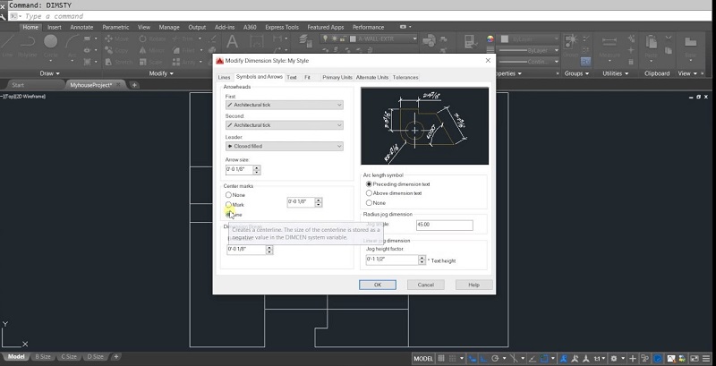 do-khoang-cach-autocad