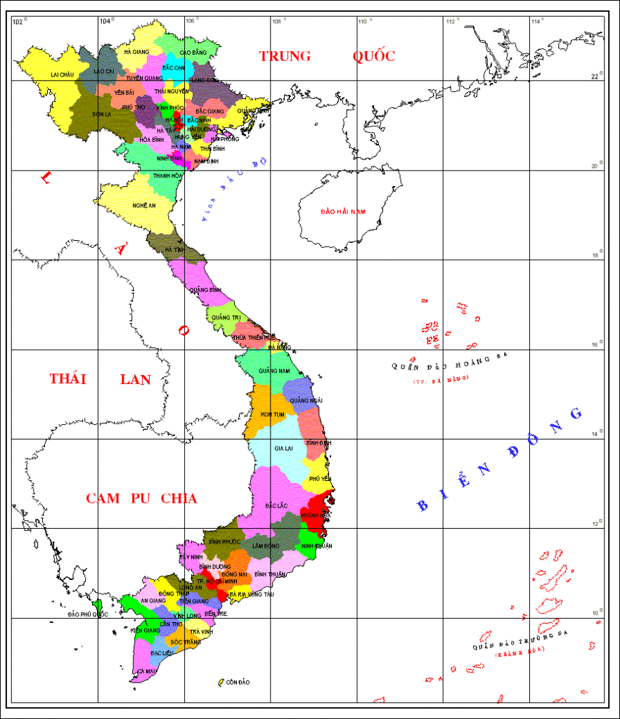 ban-do-hanh-chinh-viet-nam-moi-nhat